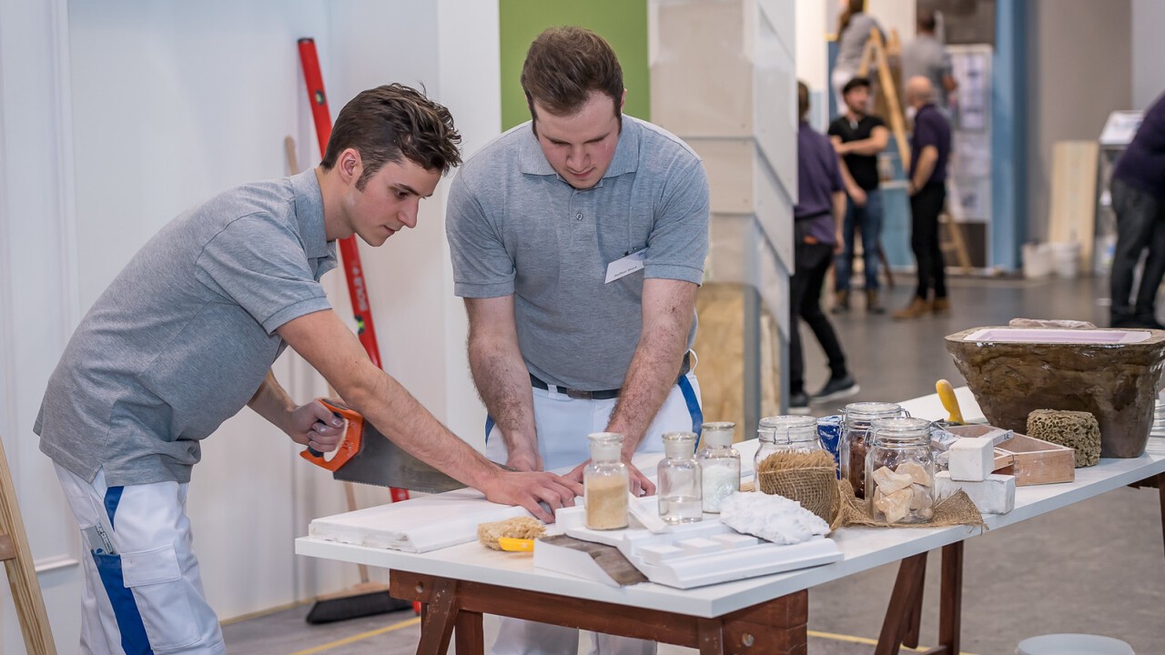 Berufsleute präsentieren ihr Handwerk – hier an der appli-tech 2018.